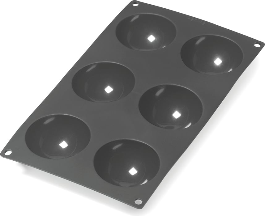 Forma do pieczenia Lekue półkule czarna silikonowa