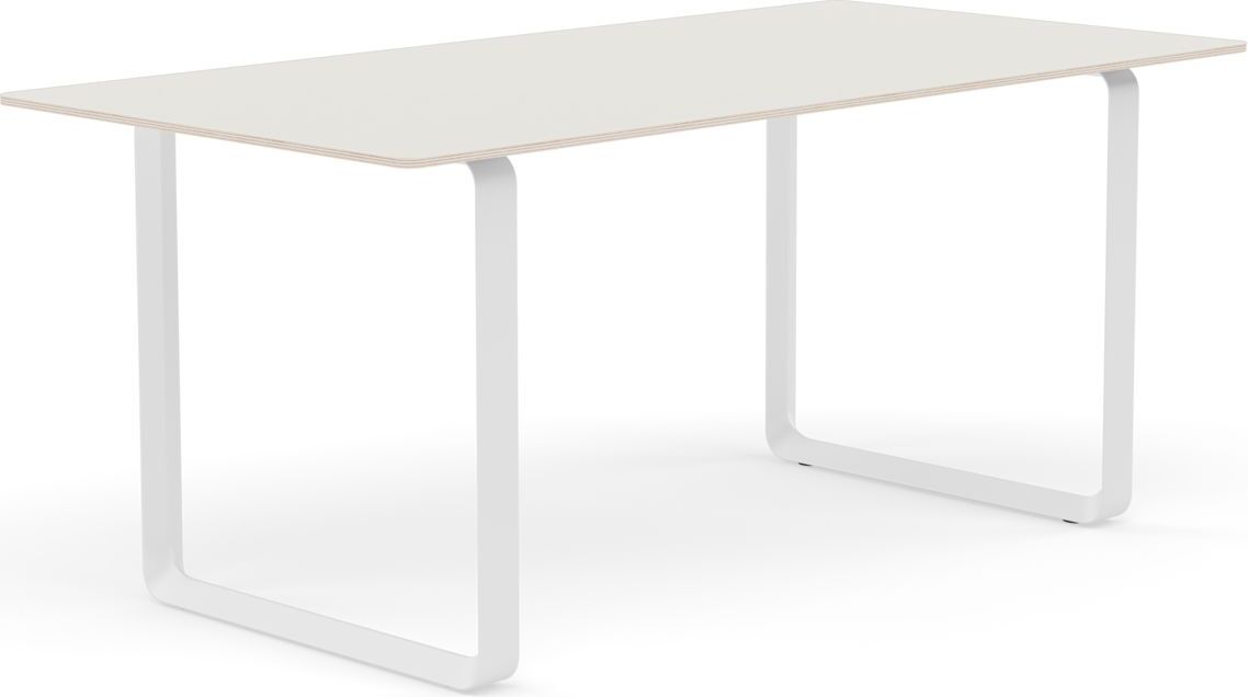 Stół Muuto 170 x 85 cm biały nogi białe