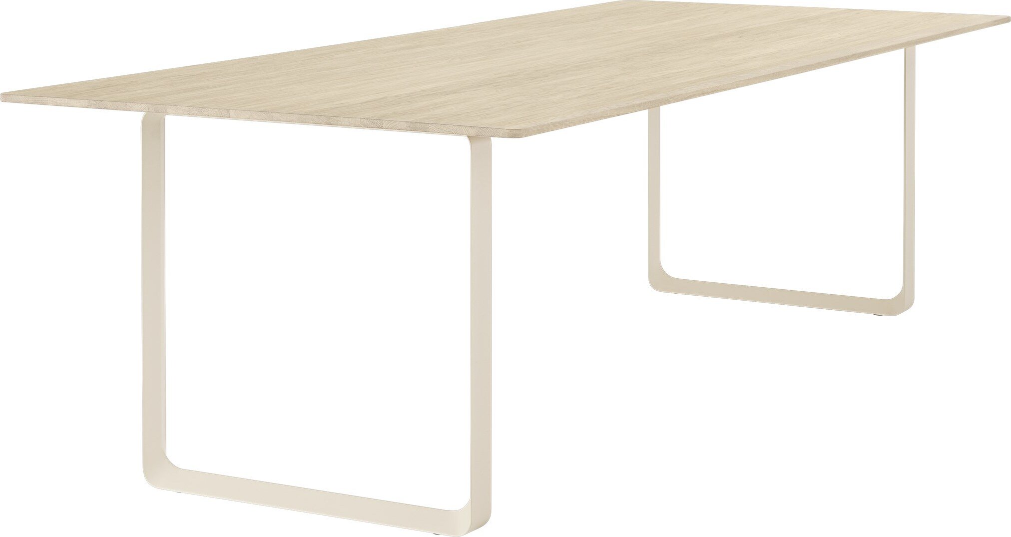 Stół Muuto 255 x 108 cm jasny dąb nogi piaskowe