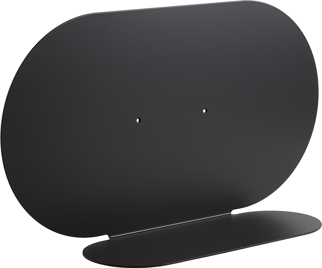 Półka ścienna Aureole podłużna 26 cm czarna