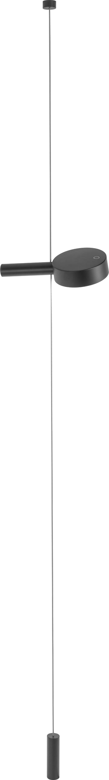 Lampa wisząca bezprzewodowa Super O czarna pojedyncza