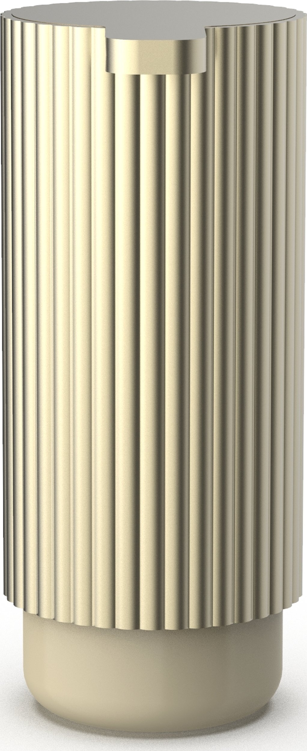 Dozownik do mydła Of Line złoty z piaskową podstawą