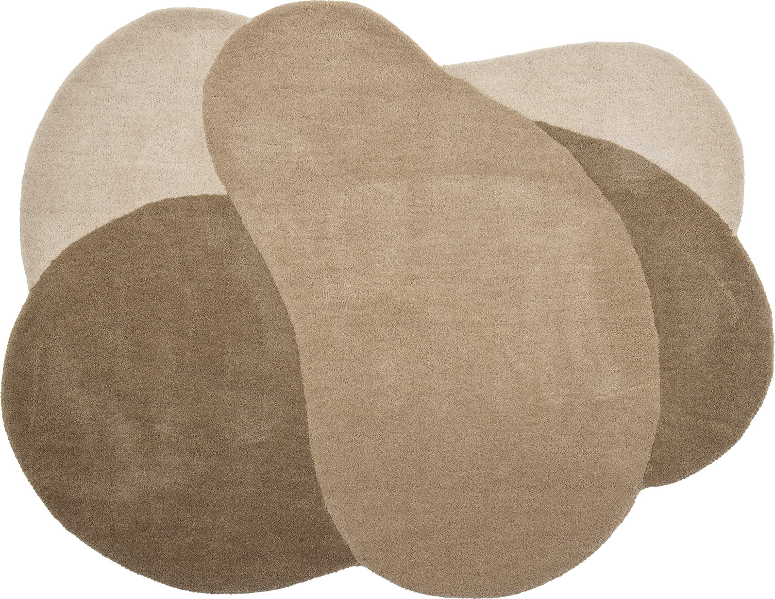 Dywan Denton 110 x 140 cm brązowy wełniany