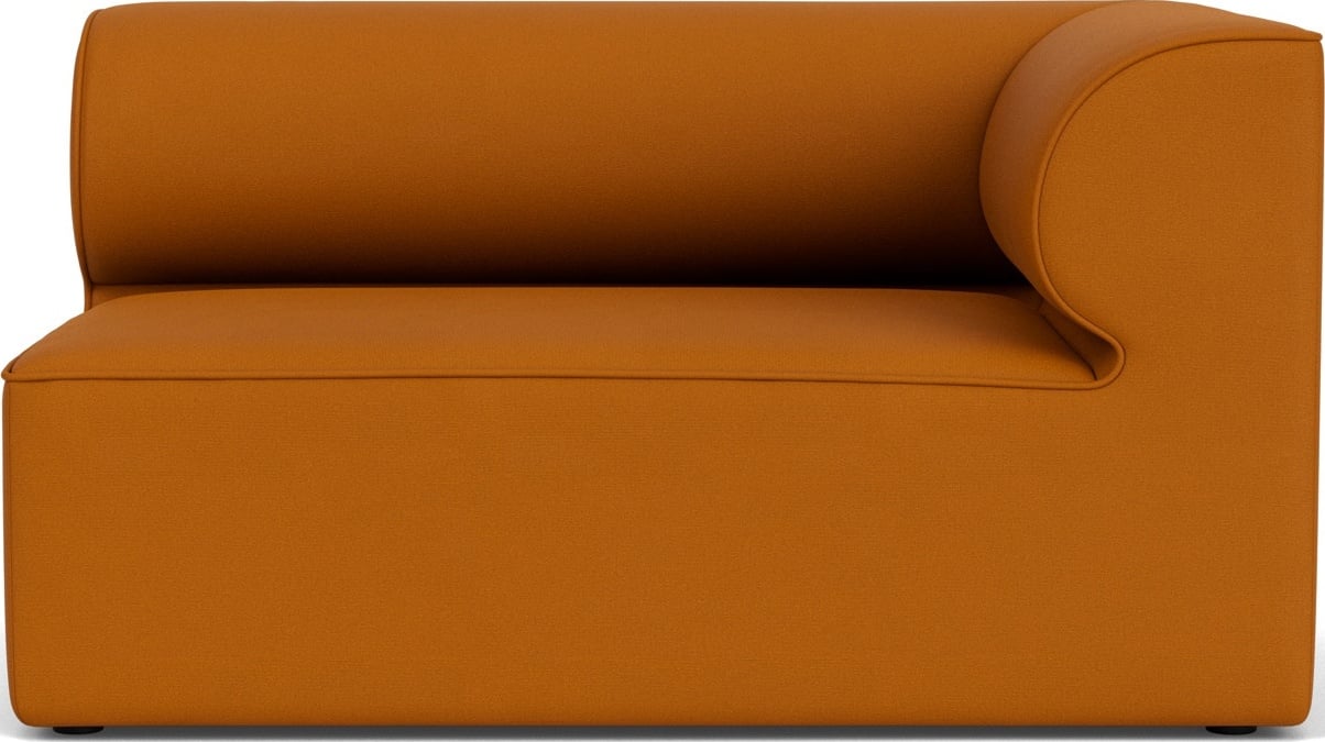 Narożnik prawostronny sofy modułowej Eave 86 x 129 cm ciemnopomarańczowy