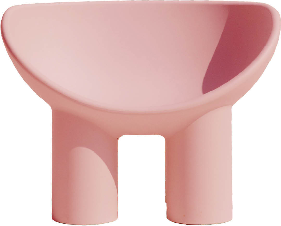 Fotel Roly Poly różowy