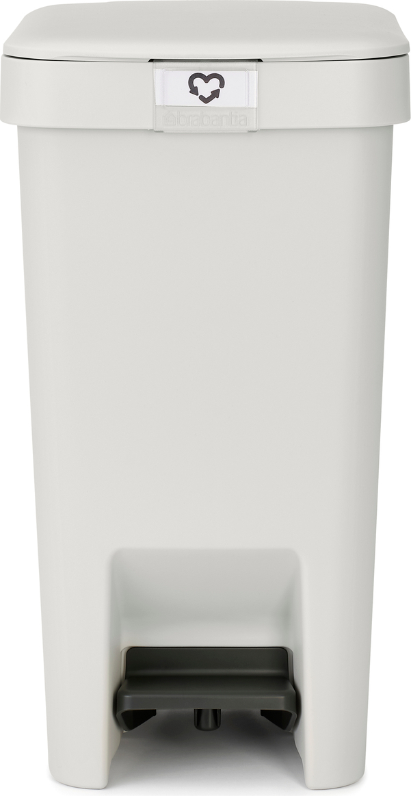 Kosz na śmieci pedałowy StepUp 10 l jasnoszary z recyklingu