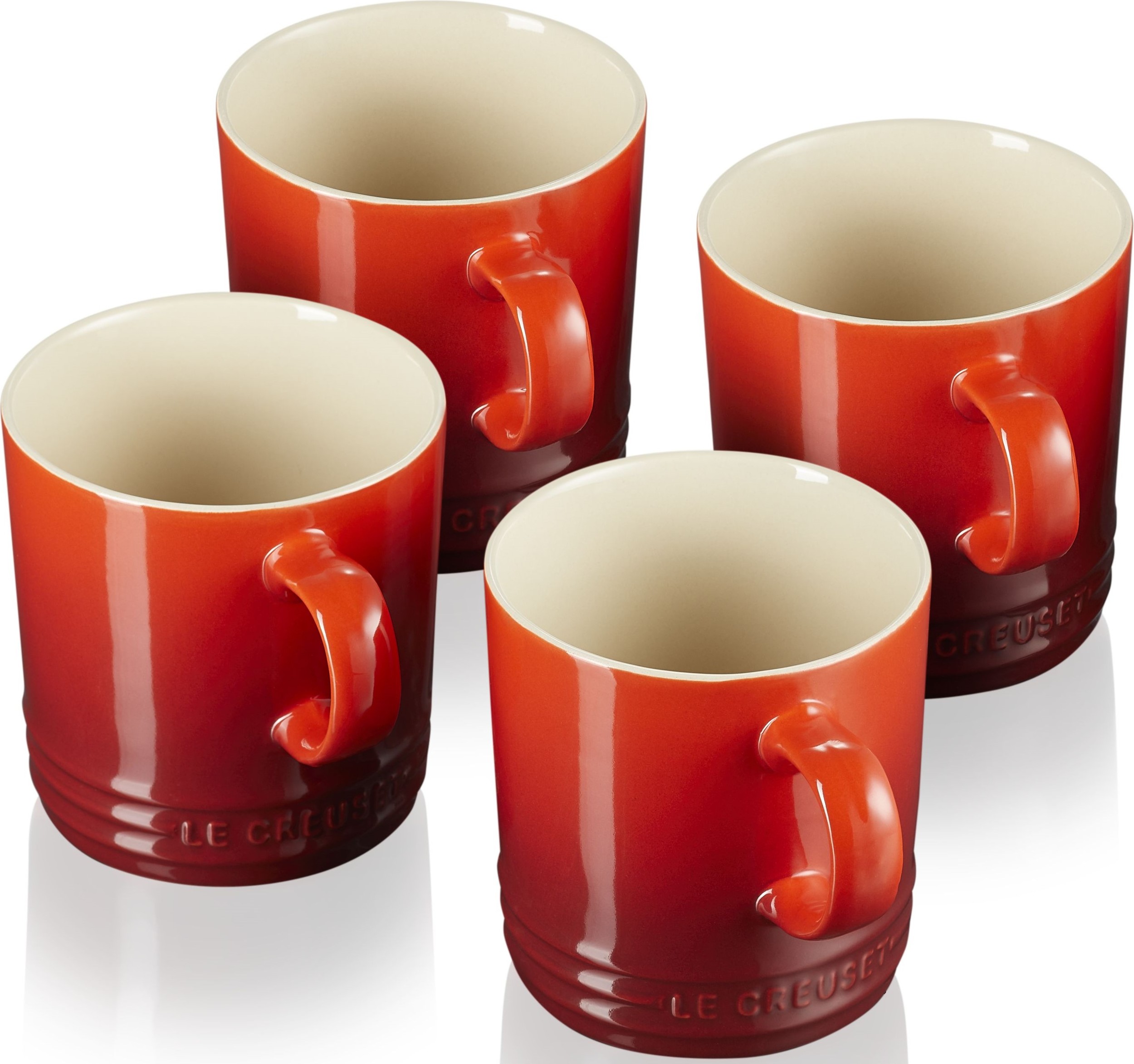 Kubki Le Creuset 350 ml wiśniowe 4 szt.