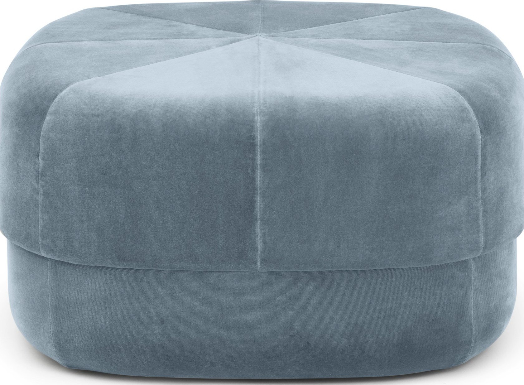 Puf welurowy Circus L jasnoniebieski