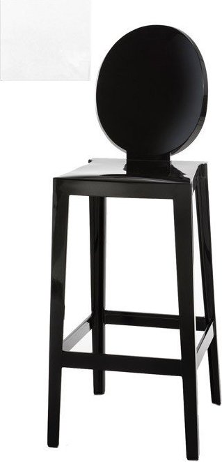 Stołek barowy wysoki One More, One More Please okrągły kryształowy