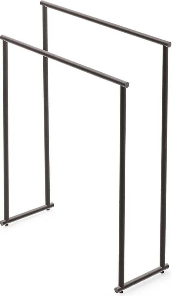 Stojak na ręczniki Bar ciemny metal mat