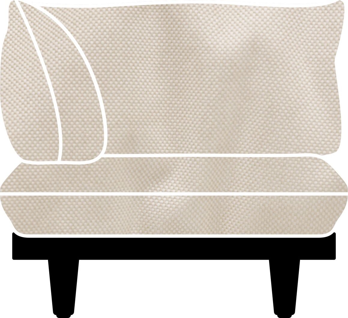 Pokrowiec na narożnik Paletti kremowy materiałowy