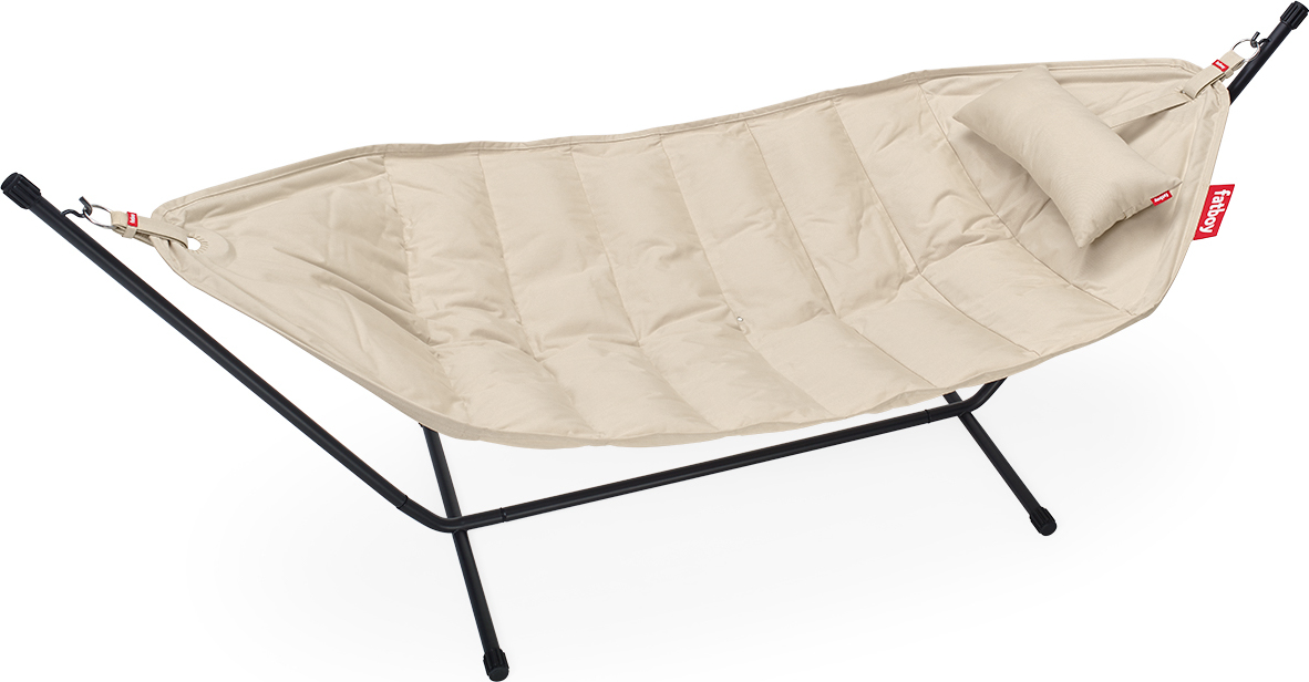 Hamak Headdemock Superb piaskowy ze stojakiem i poduszką