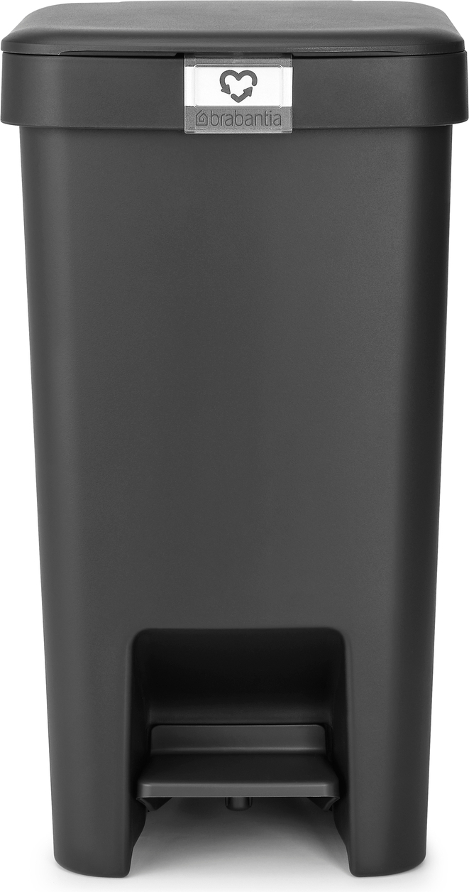 Kosz na śmieci pedałowy StepUp 16 l ciemnoszary z recyklingu