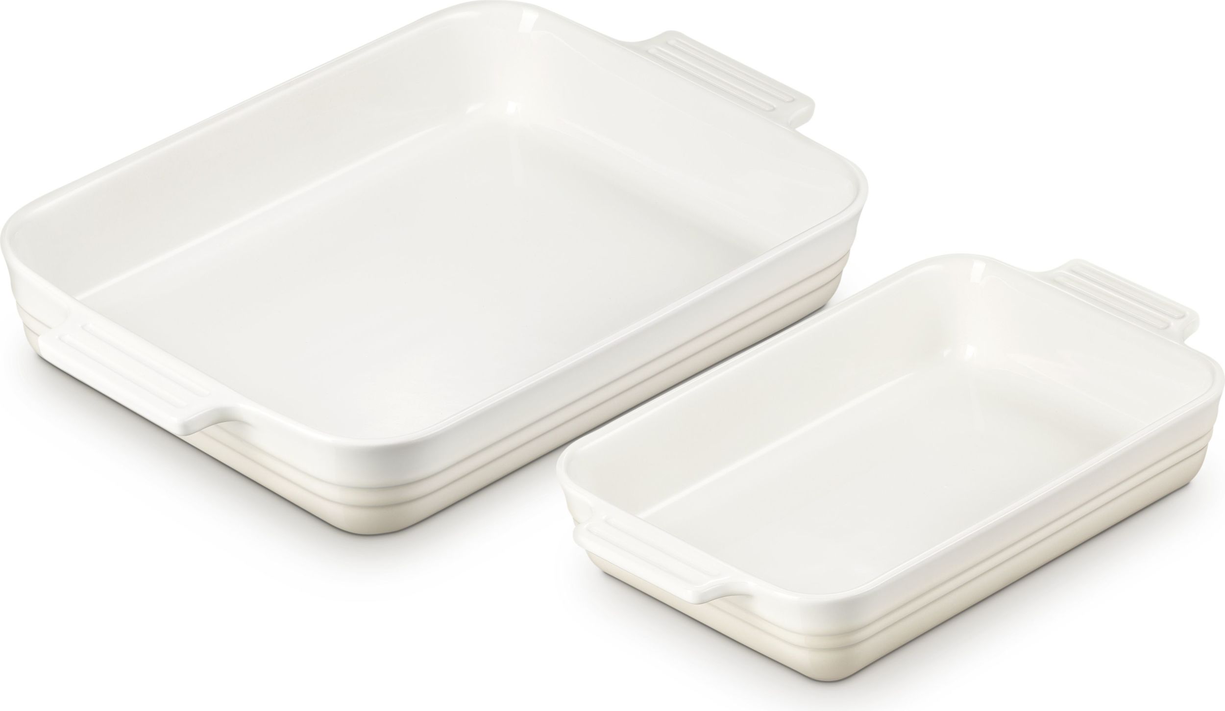 Formy do pieczenia Le Creuset prostokątne beżowe 2 szt.