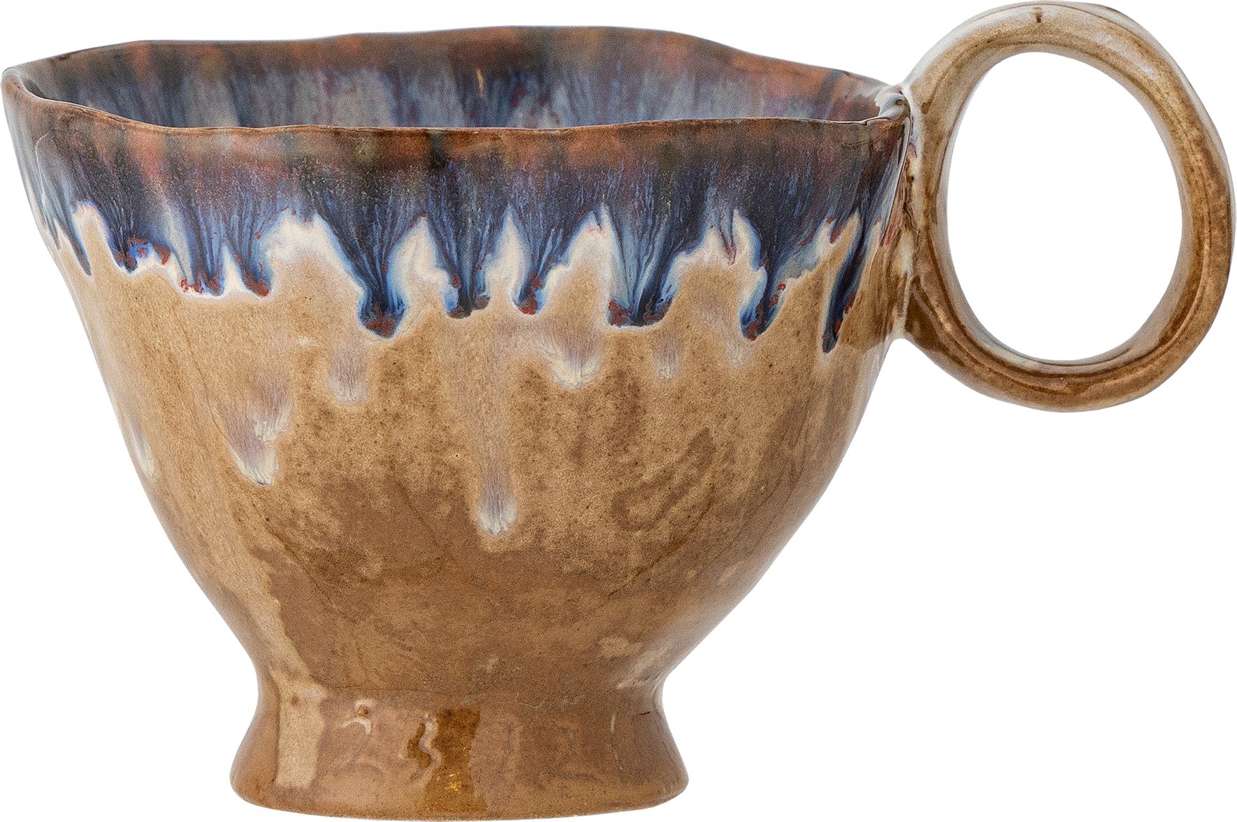 Kubek Imogen 175 ml niebiesko-brązowy