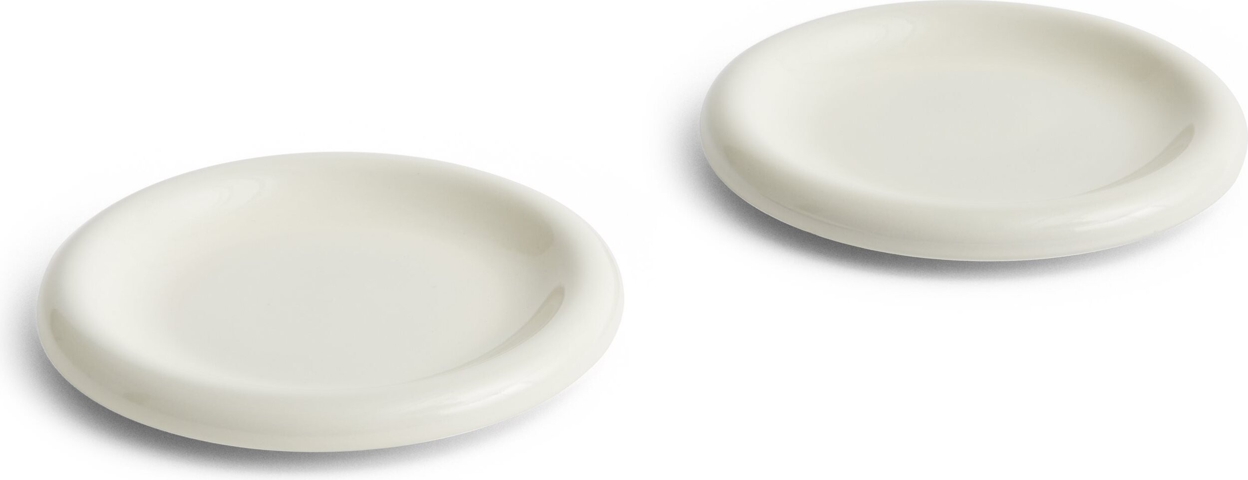 Talerze śniadaniowe Barro 18 cm zgaszona biel 2 szt.