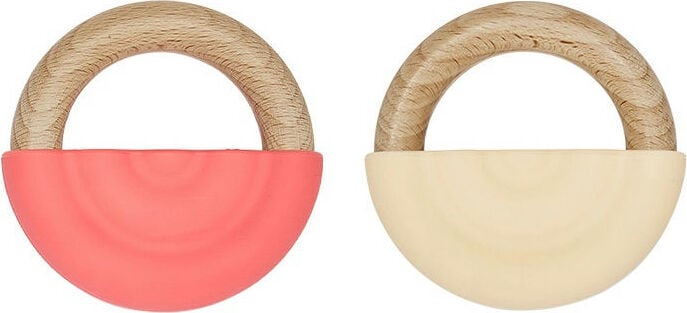 Gryzaki Rainbow czerwony i żółty 2 szt.