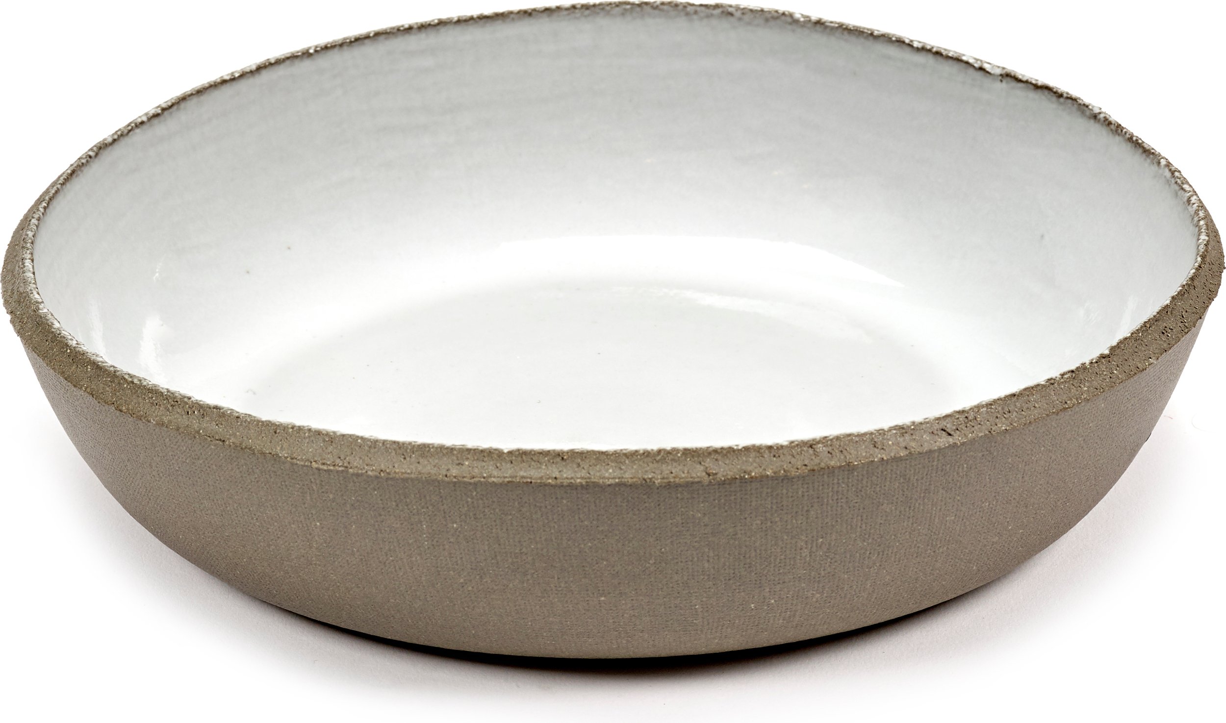 Talerz głęboki FCK 21 cm brązowo-biały