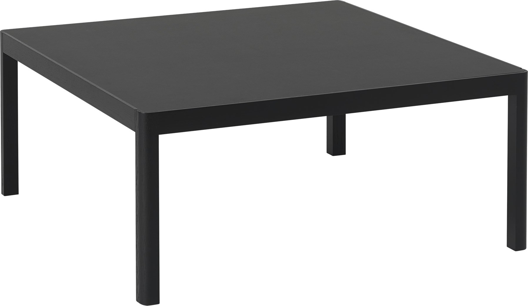 Stolik kawowy Workshop 86 x 86 cm czarny linoleum