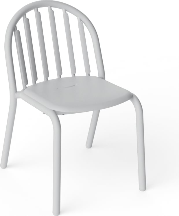 Krzesła ogrodowe Fred's jasnoszare 4 szt.