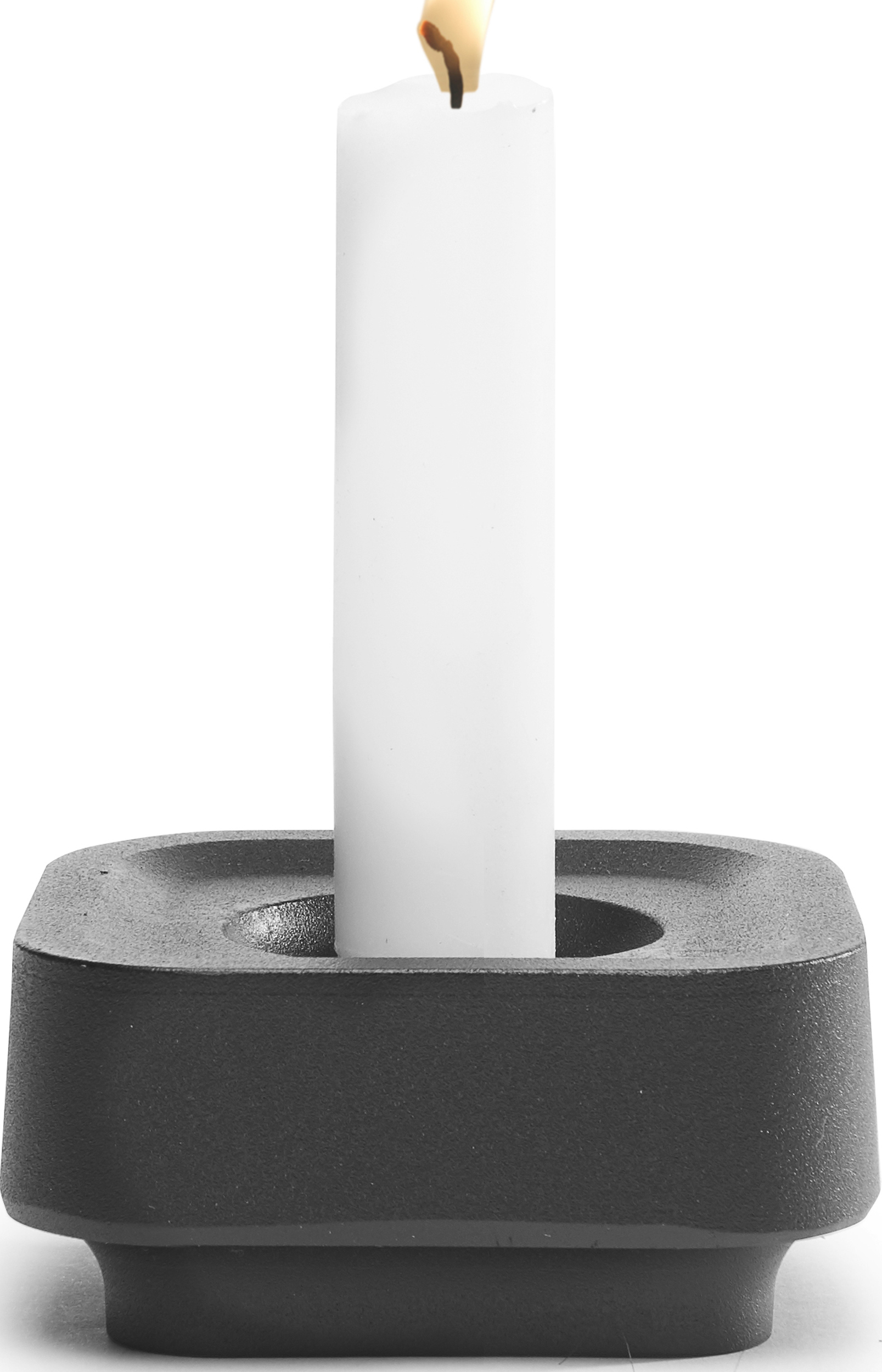 Świecznik Stumpastaken Ettan czarne aluminium
