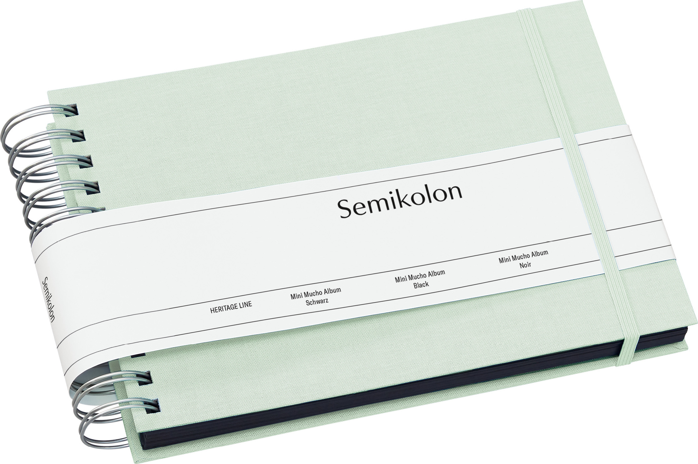 Album na zdjęcia Uni Mini Mucho miętowy z czarnymi kartami