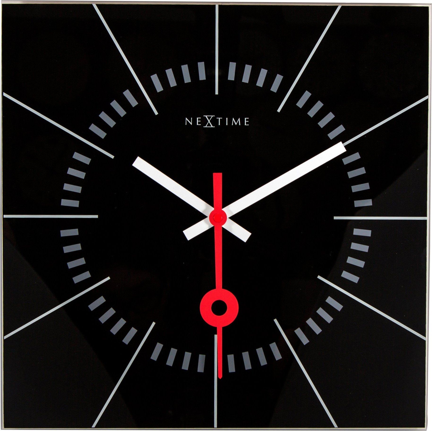 Zegar ścienny Stazione czarny