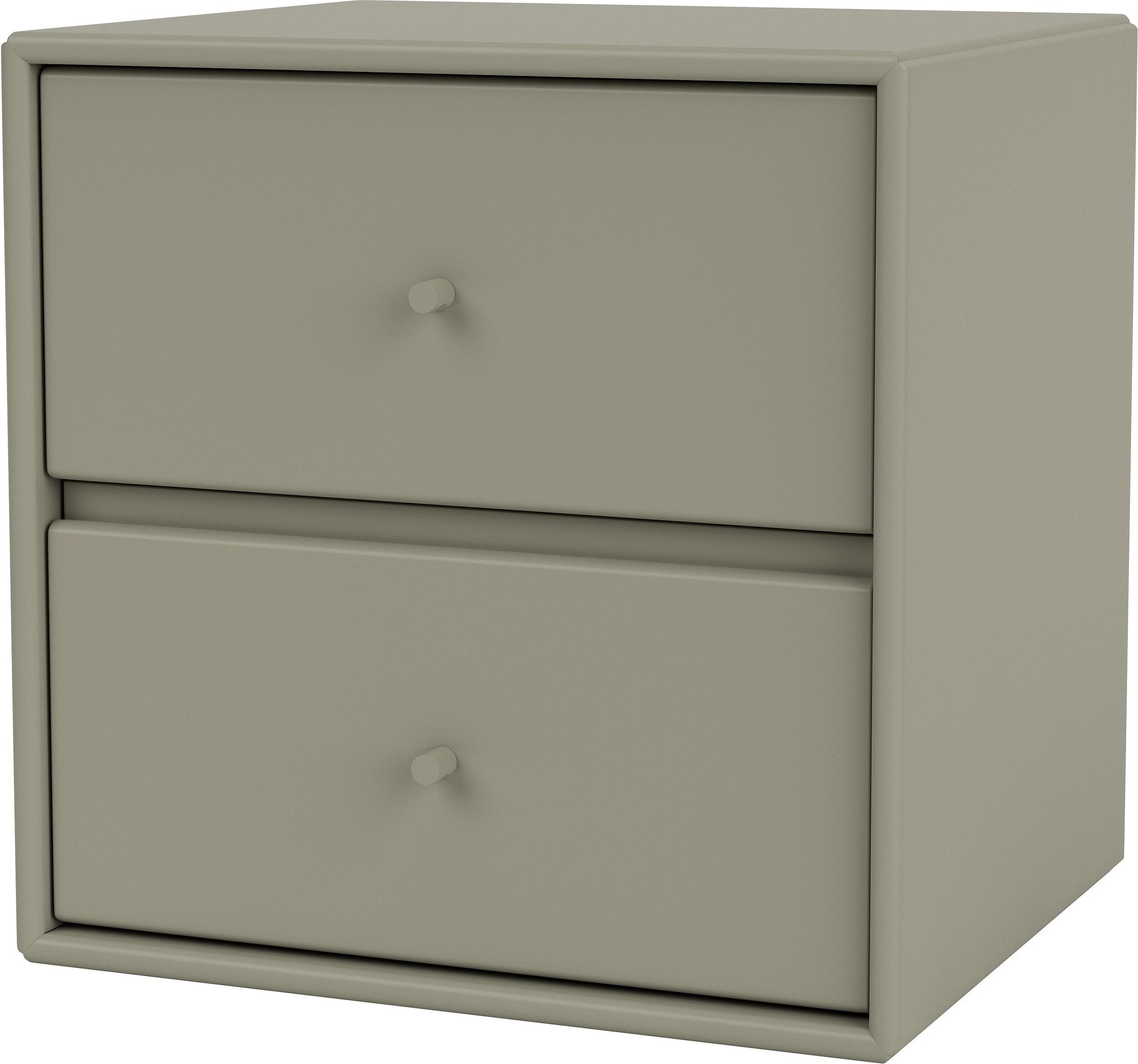 Szafka nocna Drift brązowozielona