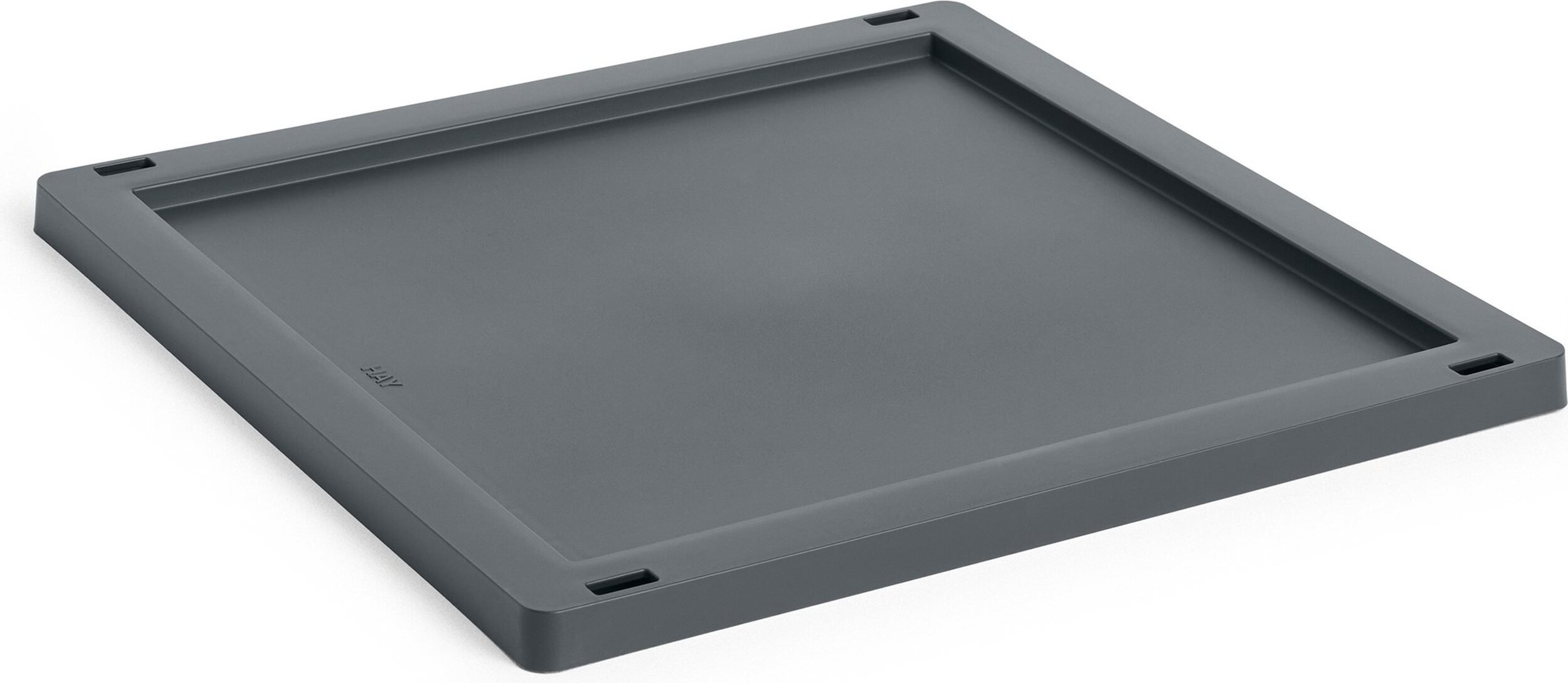 Pokrywka do kosza do przechowywania Hay Colour Crate Cube & Square M w kolorze węgla