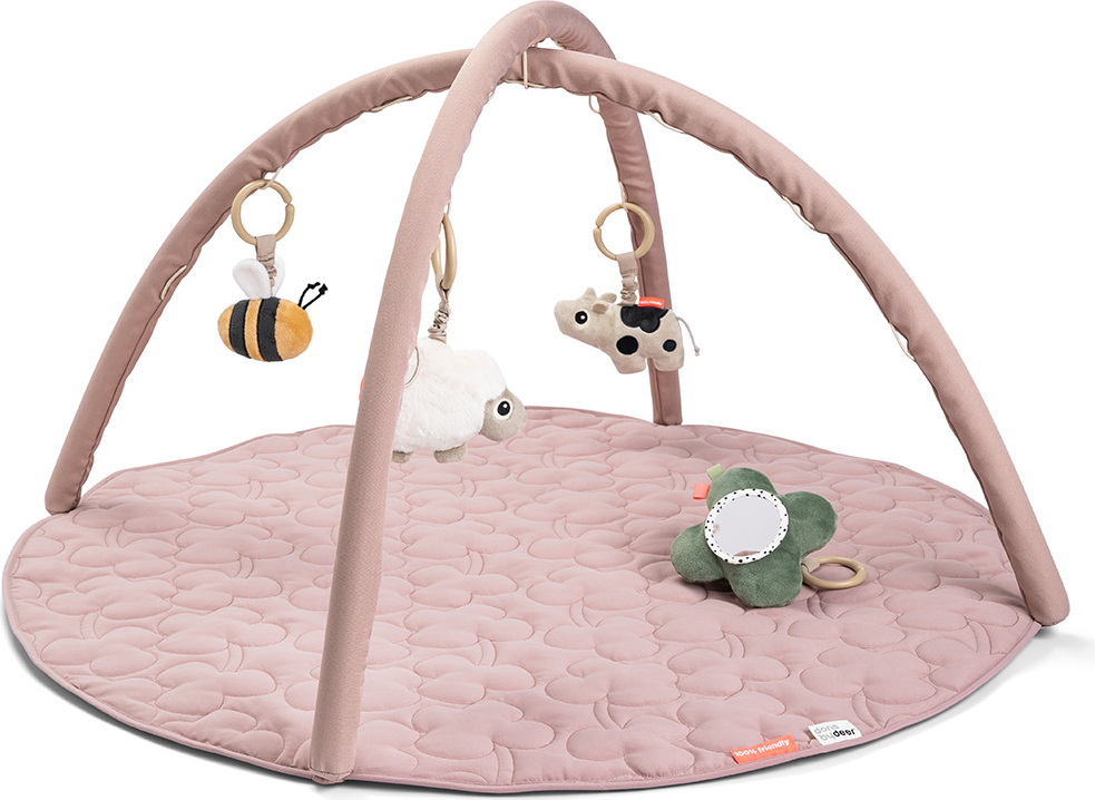 Mata edukacyjna Tiny Farm pudrowy róż