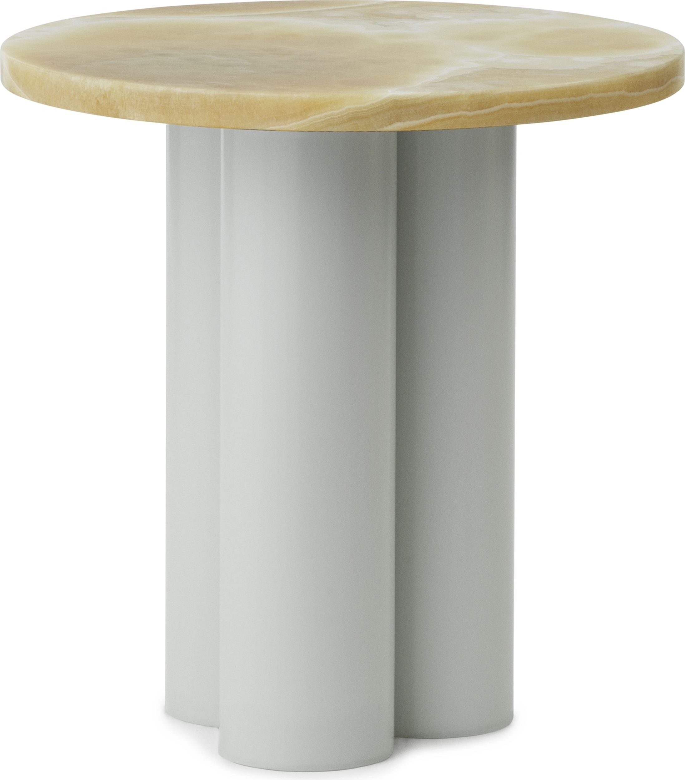 Stolik Dit Onyx Honey na jasnozielonych nogach