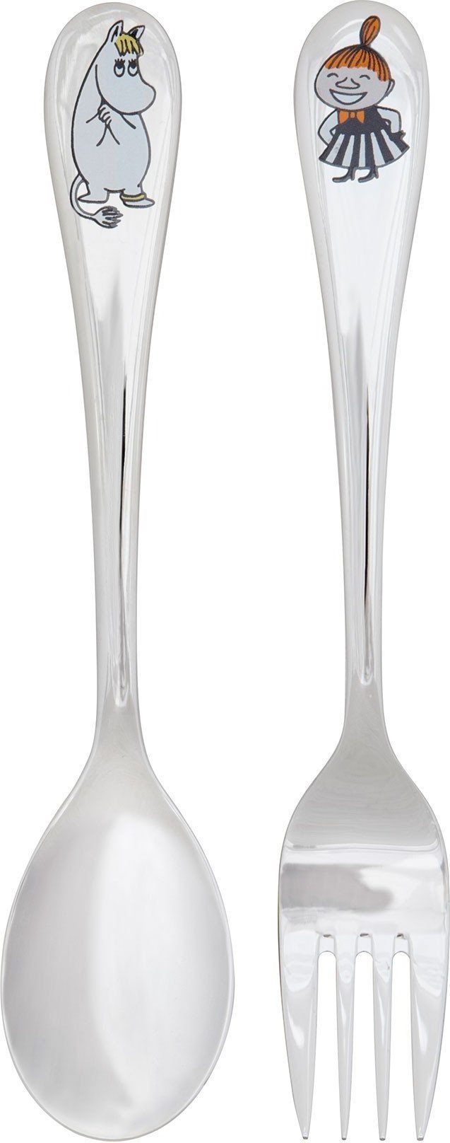 Sztućce dziecięce Arabia Finland Muminki Panna Migotka i Mała Mi 2 el.