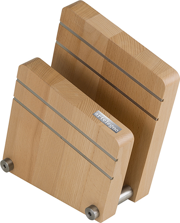 Blok na noże Milano 2 z drewna bukowego magnetyczny