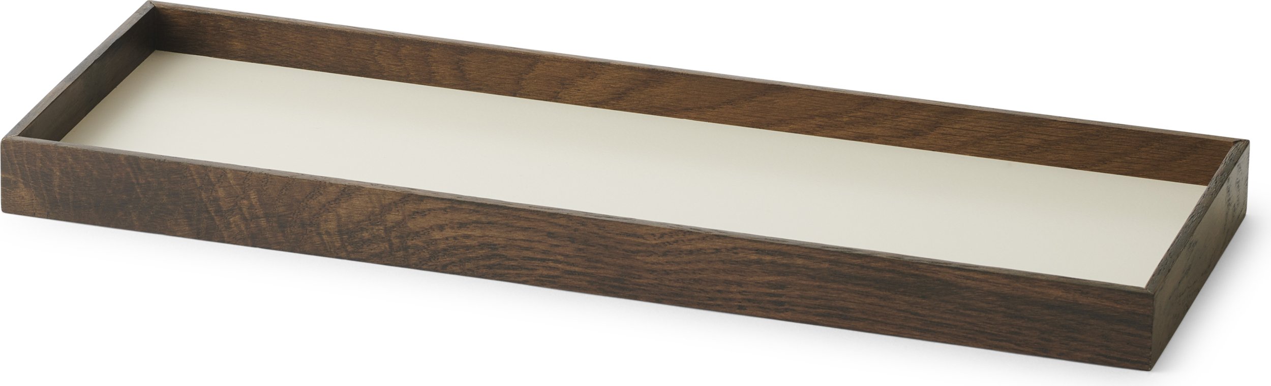 Taca dekoracyjna Frame S beżowa ciemny dąb