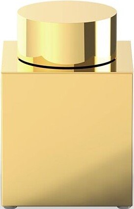 Pojemnik łazienkowy Corner 8,5 x 13 cm złoty z pokrywką