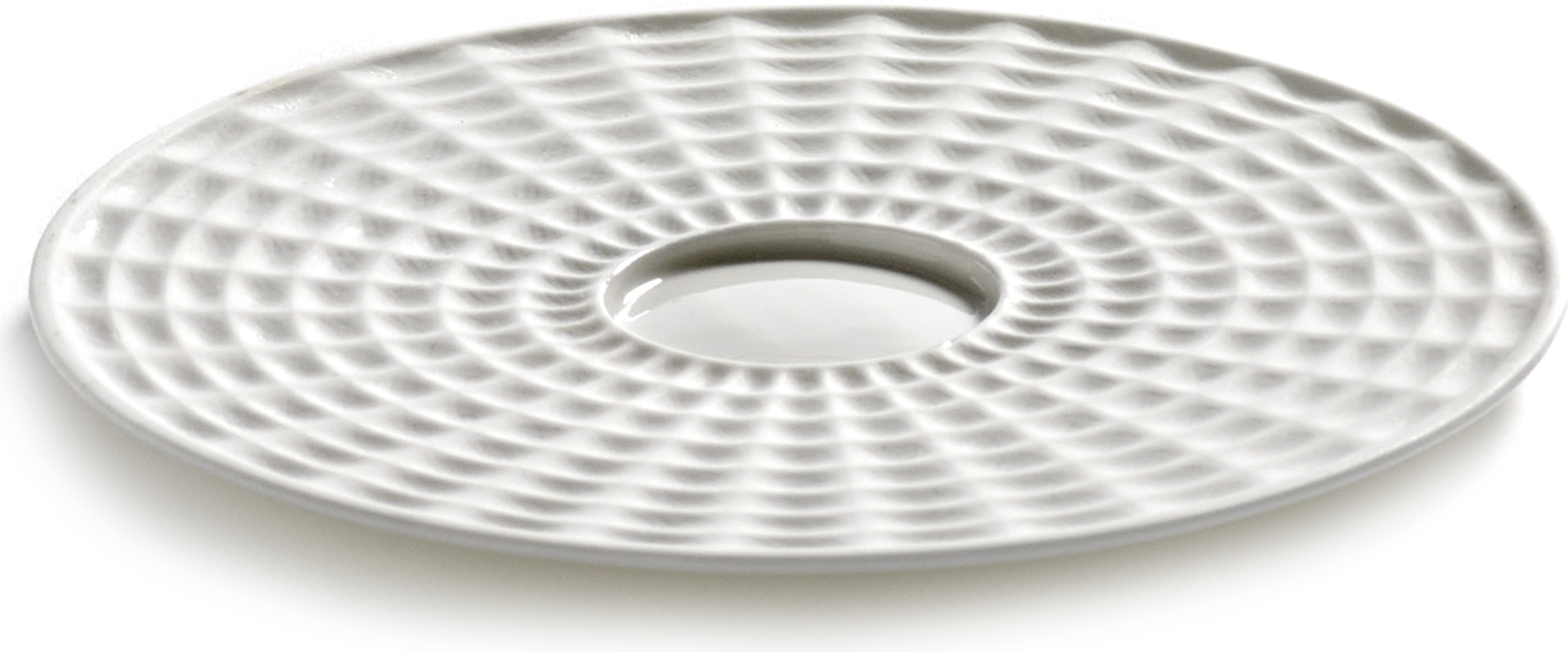 Spodek do filiżanki do cappuccino Nido biały