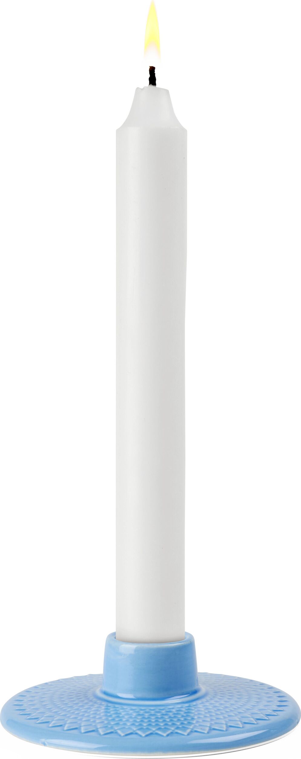 Świecznik na klasyczną świecę Rhombe niebieski