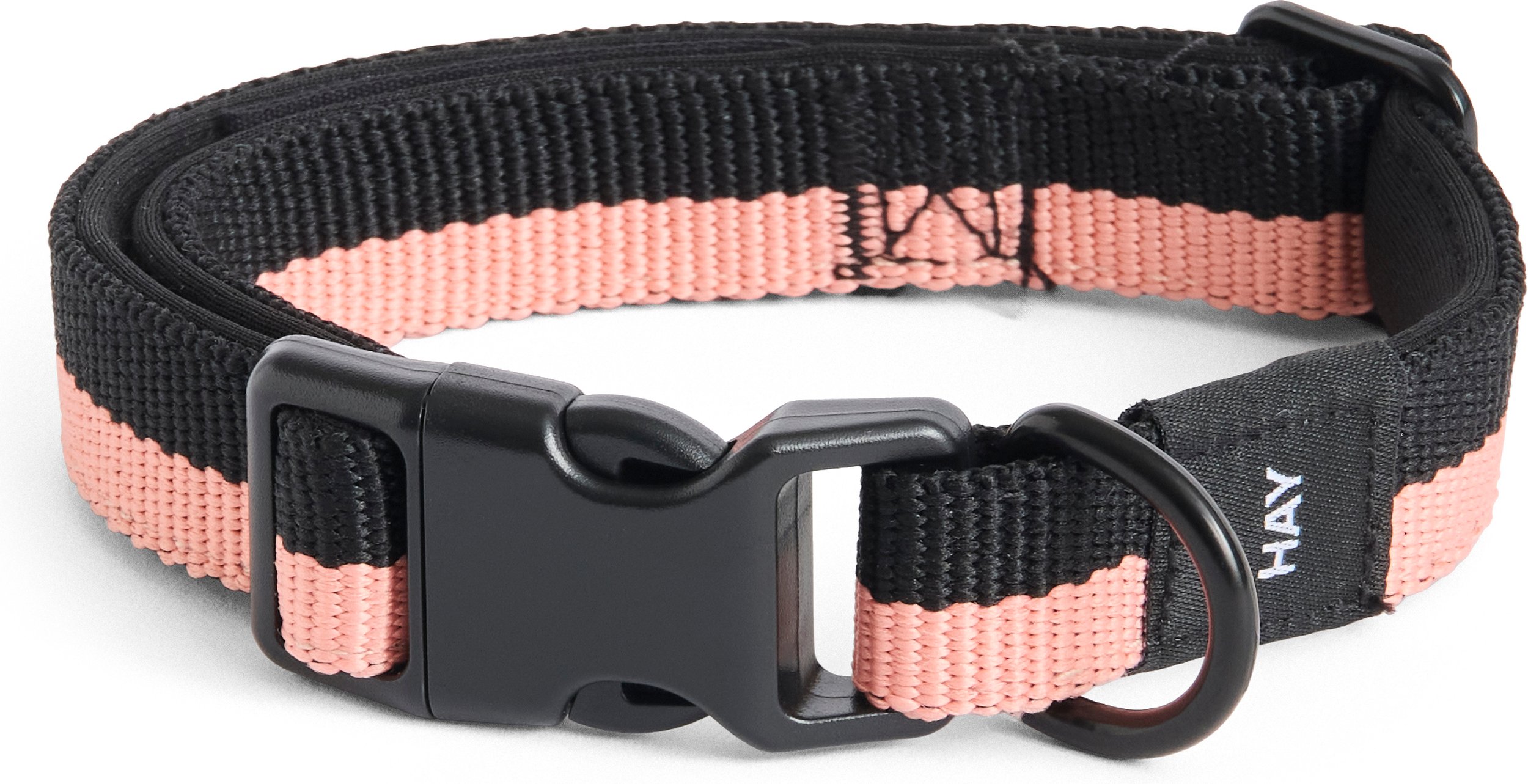 Obroża dla psa Hay S/M różowo-czarna