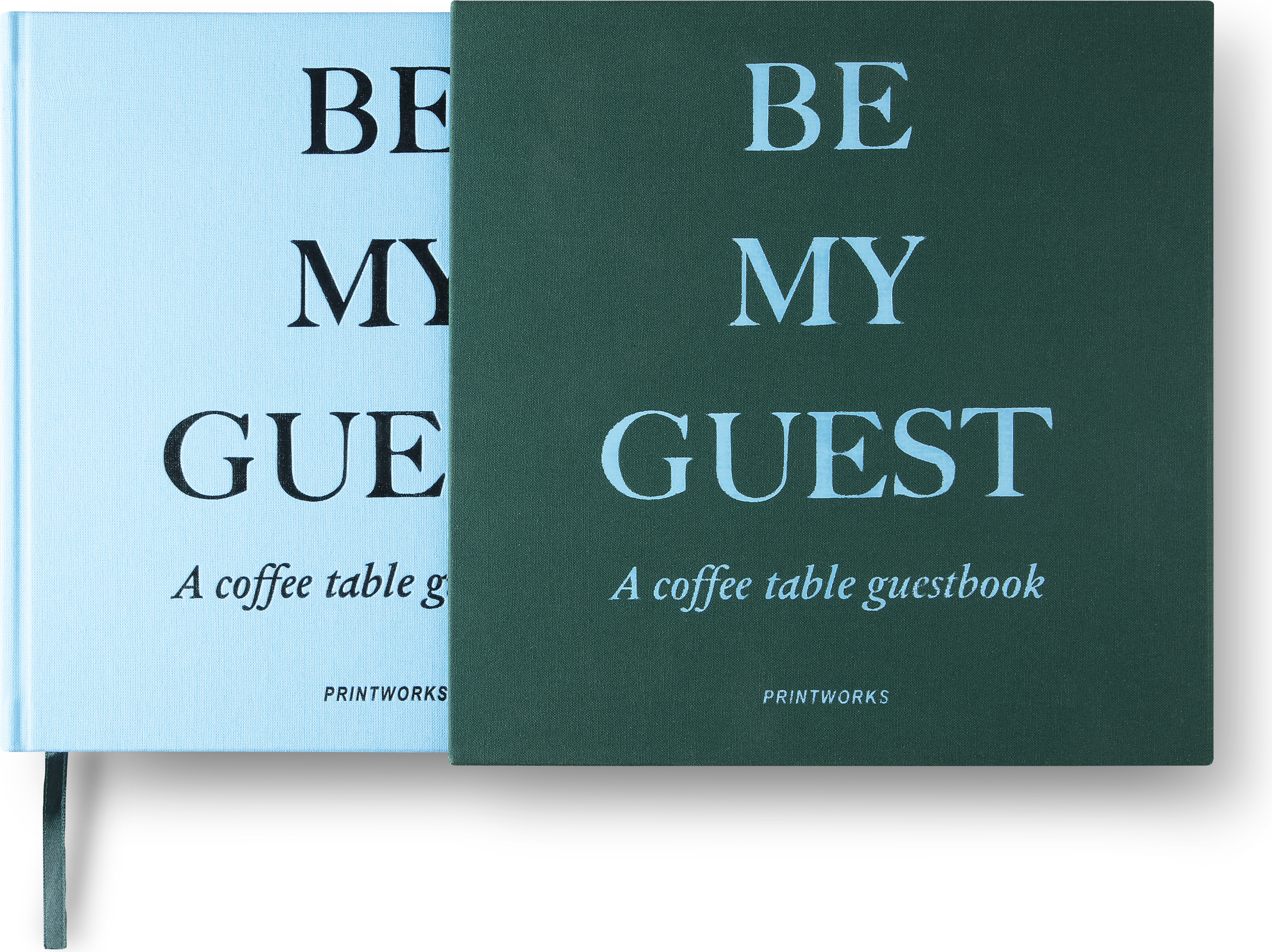 Księga gości Printworks niebiesko-zielona