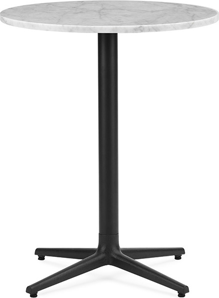 Stół Allez okrągły 60 cm z marmurowym blatem na czterech nogach