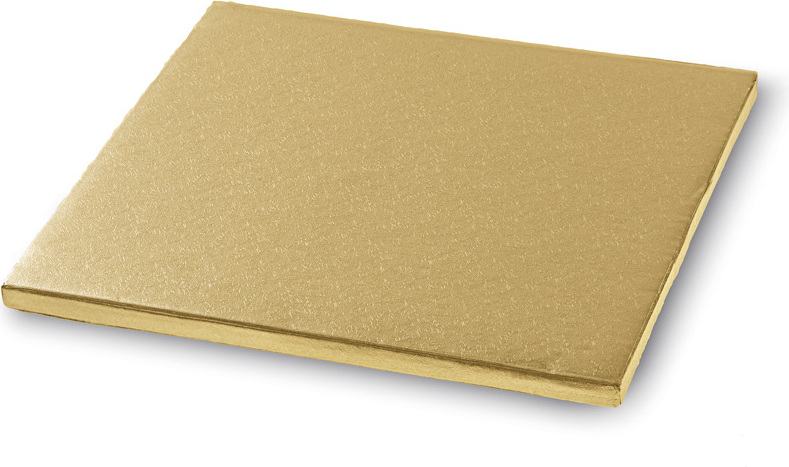 Podkład pod tort Silikomart 25 x 25 cm złoty