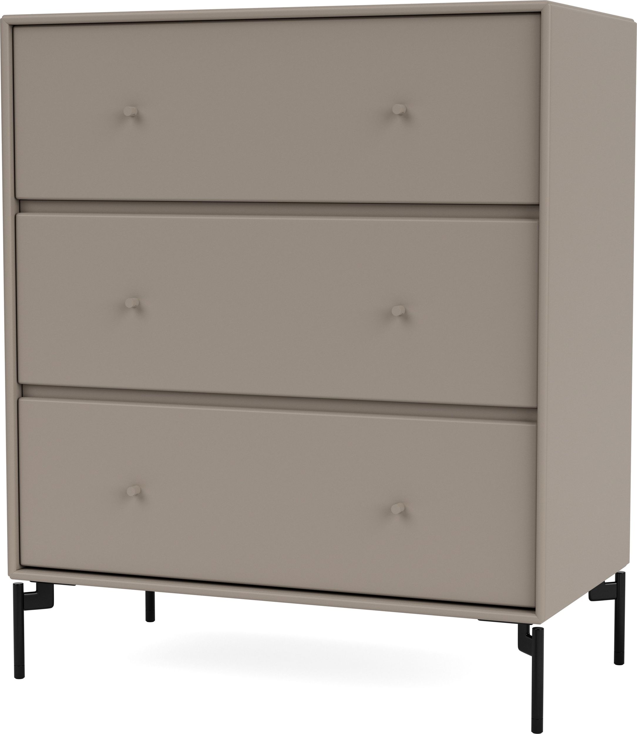 Komoda Carry truflowa na czarnych nogach