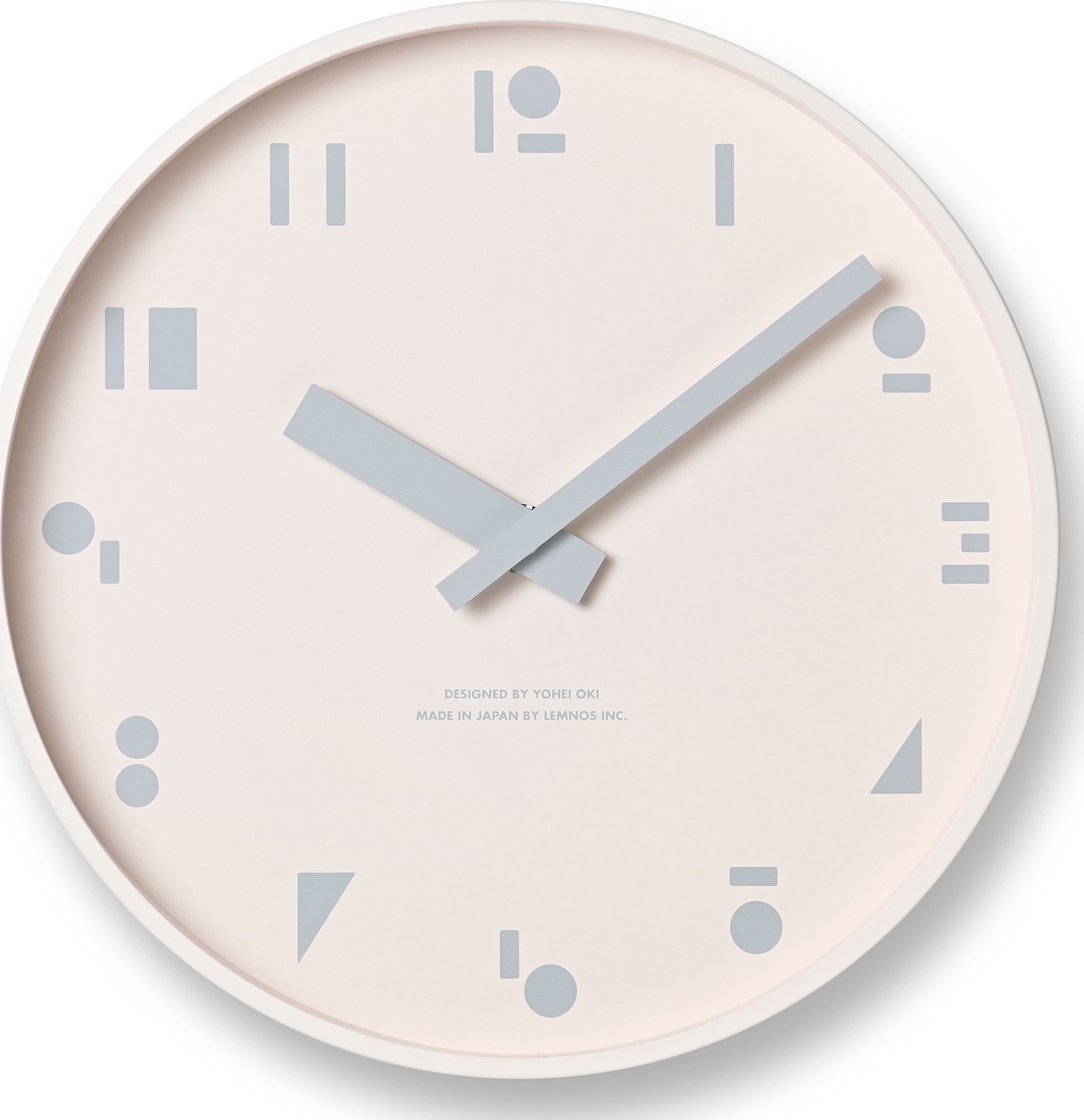 Zegar ścienny M, S, S. jasnoróżowy