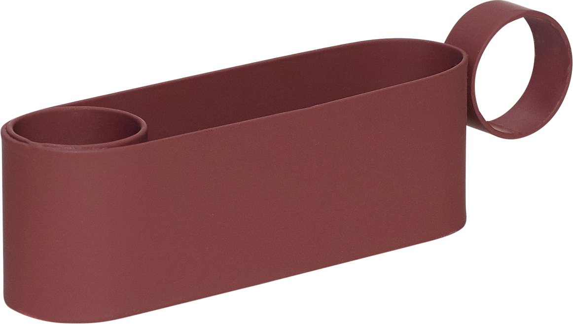 Świecznik Hübsch bordowy z uchwytem