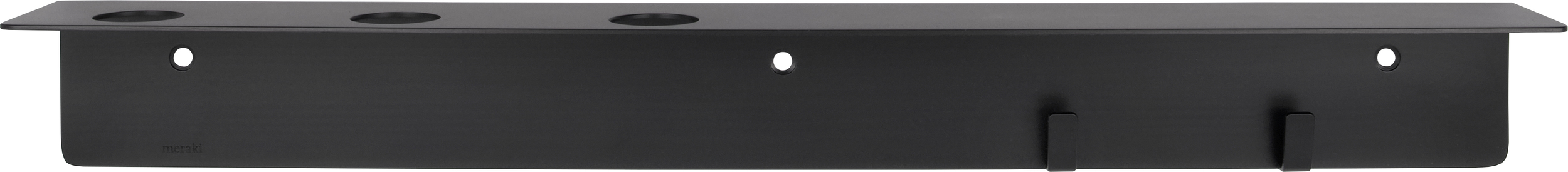 Wieszak łazienkowy na butelki z płynem Meraki czarny