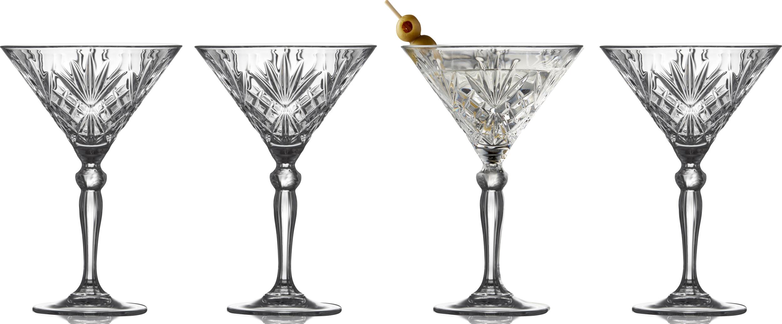 Kieliszki do koktajli i drinków Melodia 210 ml 4 szt.