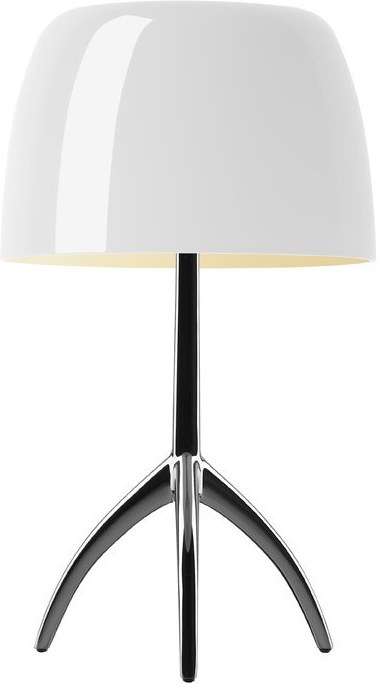 Lampa biała Lumiere 05 duża aluminium polerowane