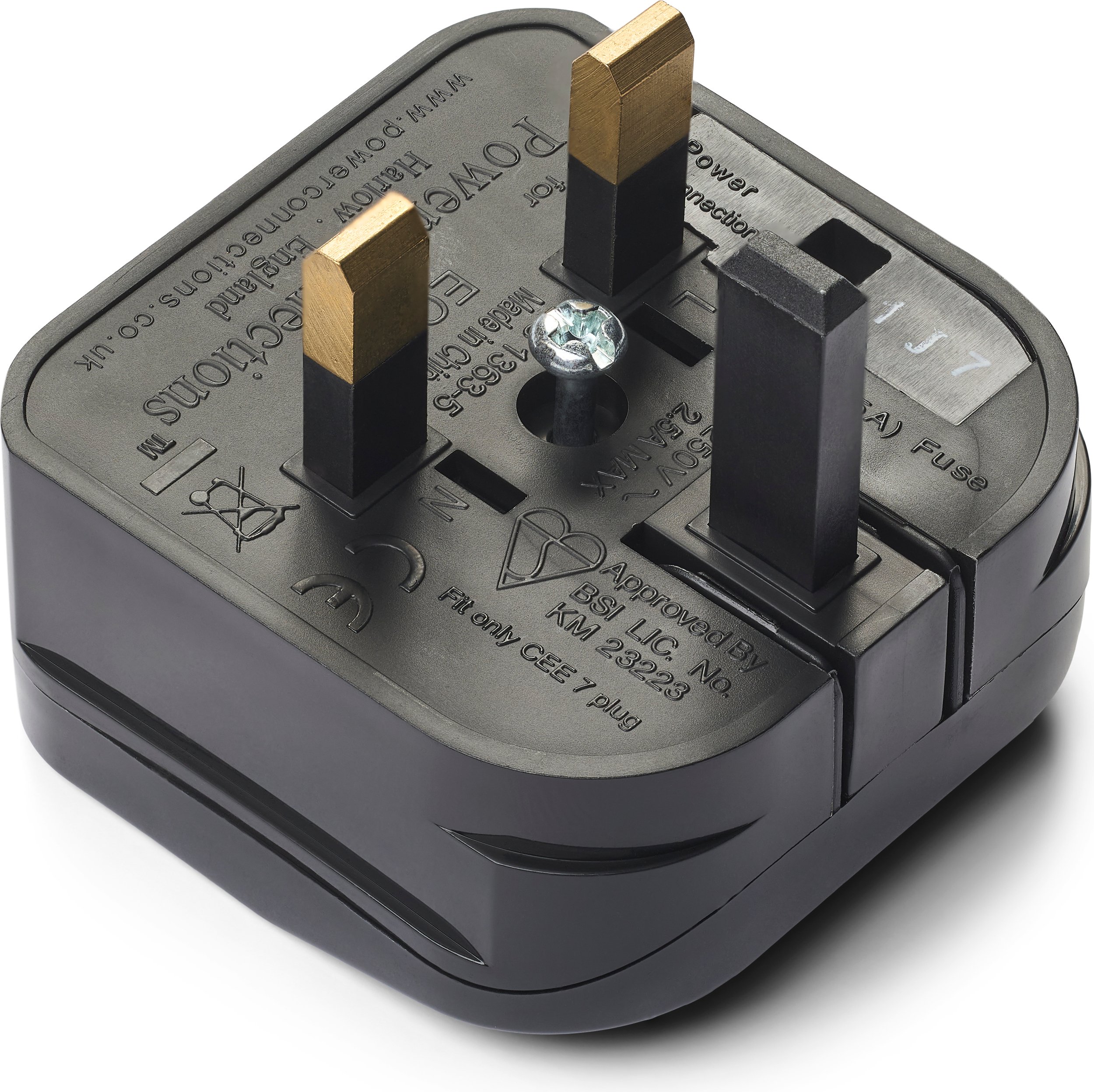 Adapter do gniazdka UK Gejst czarny