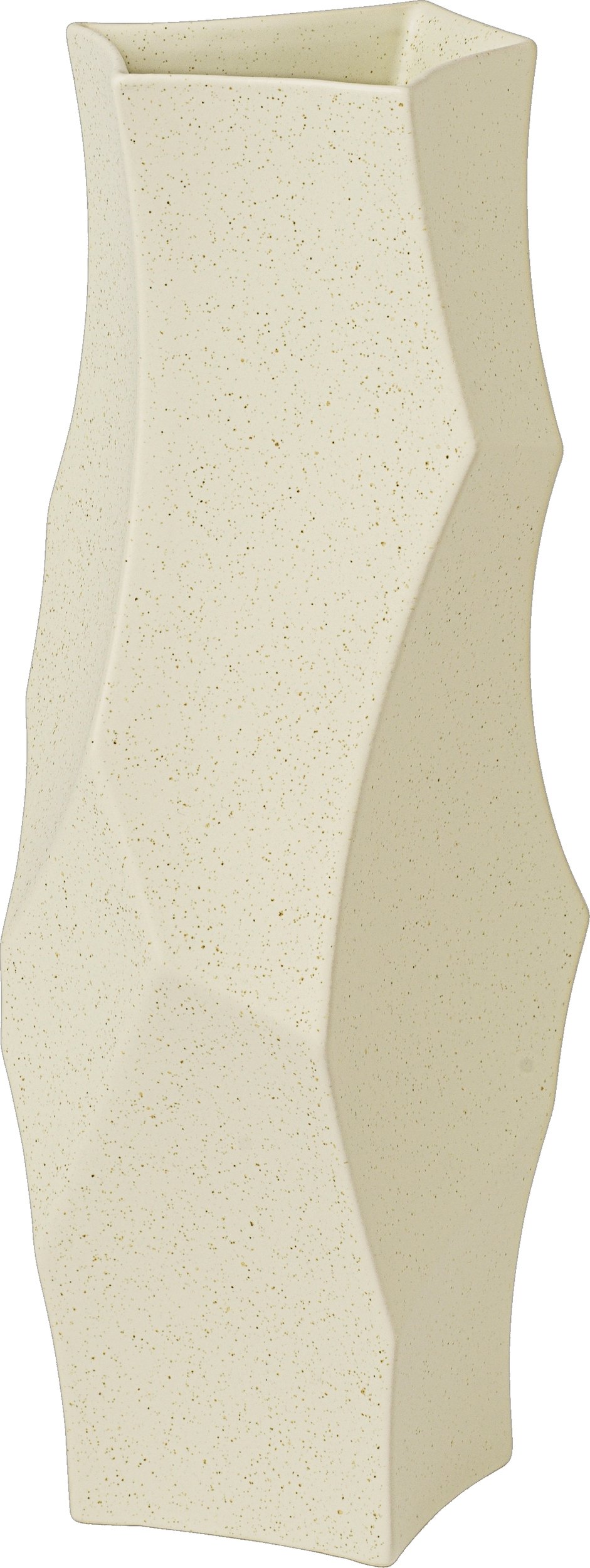 Wazon Cueva 37 cm złamana biel