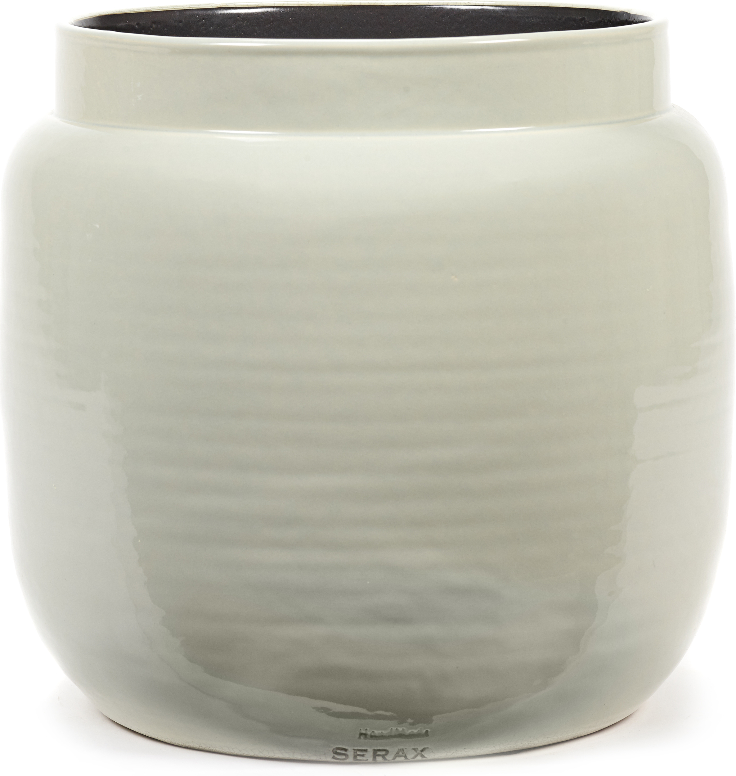 Osłonka na doniczkę Glazed Shades 32 cm jasnoszara